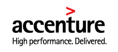 The logo for Accenture.