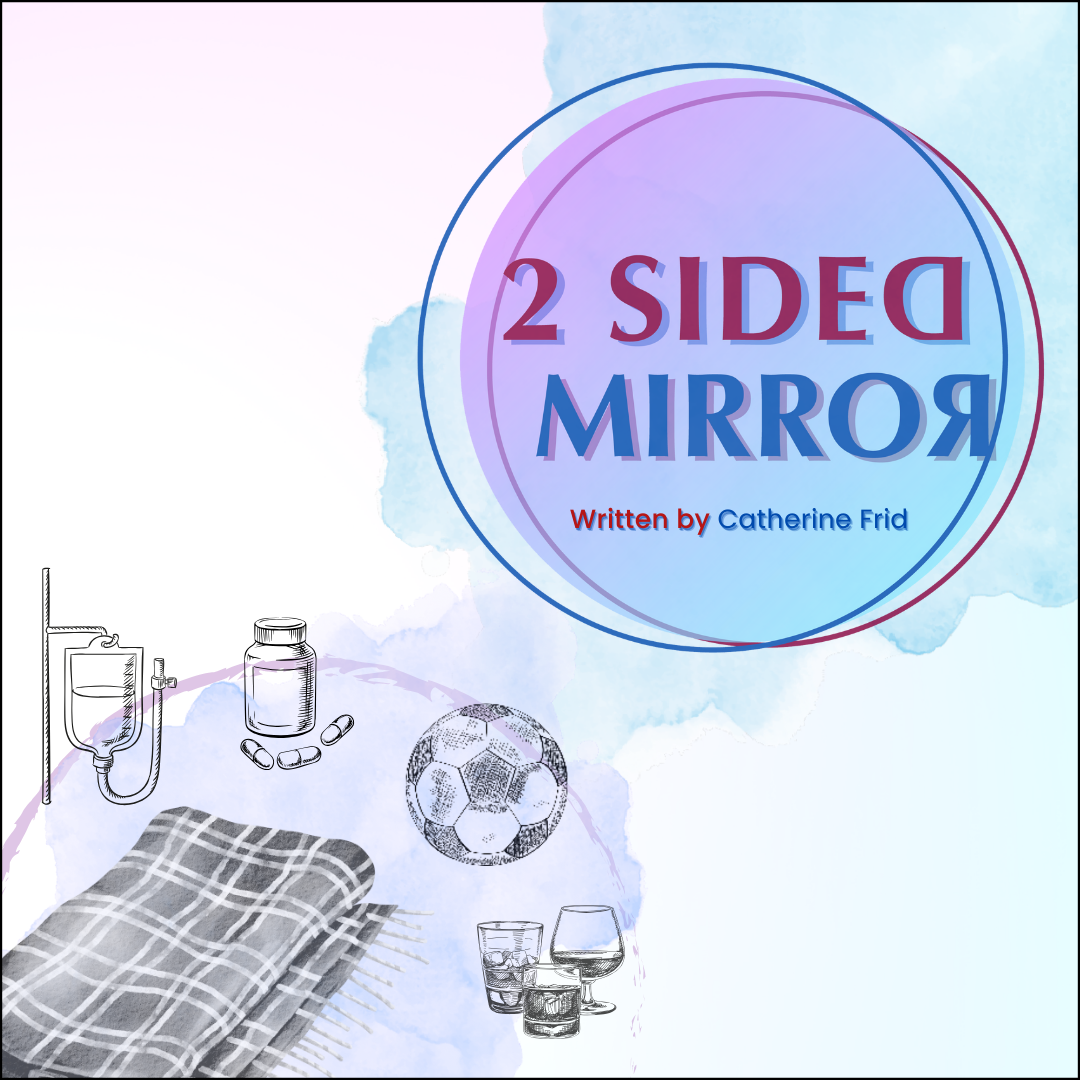 A promotional design for "Two-Sided Mirror"
